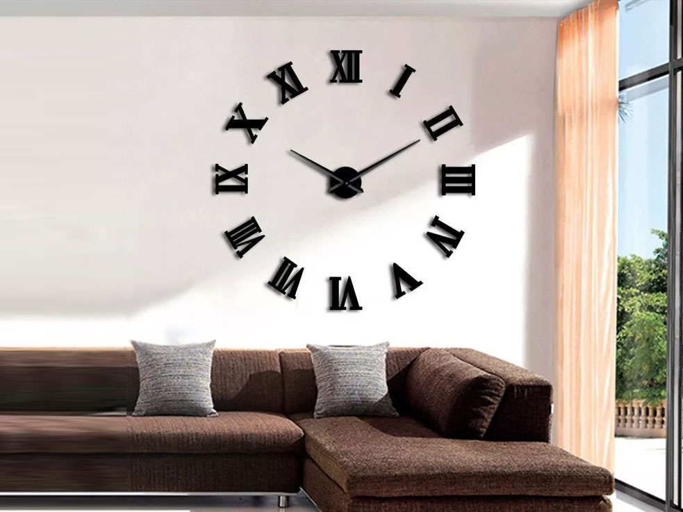 Reloj De Pared Gigante 3d – Modelo: RP04 – Muebles Estilo Nordico